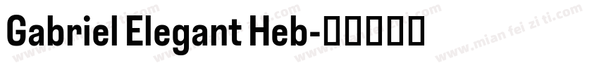 Gabriel Elegant Heb字体转换